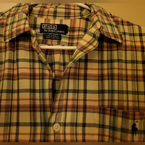 Polo Ralph Lauren S/S Plaid Shirt ("Caldwell") (M - buttoned) - Picture 3 of 5